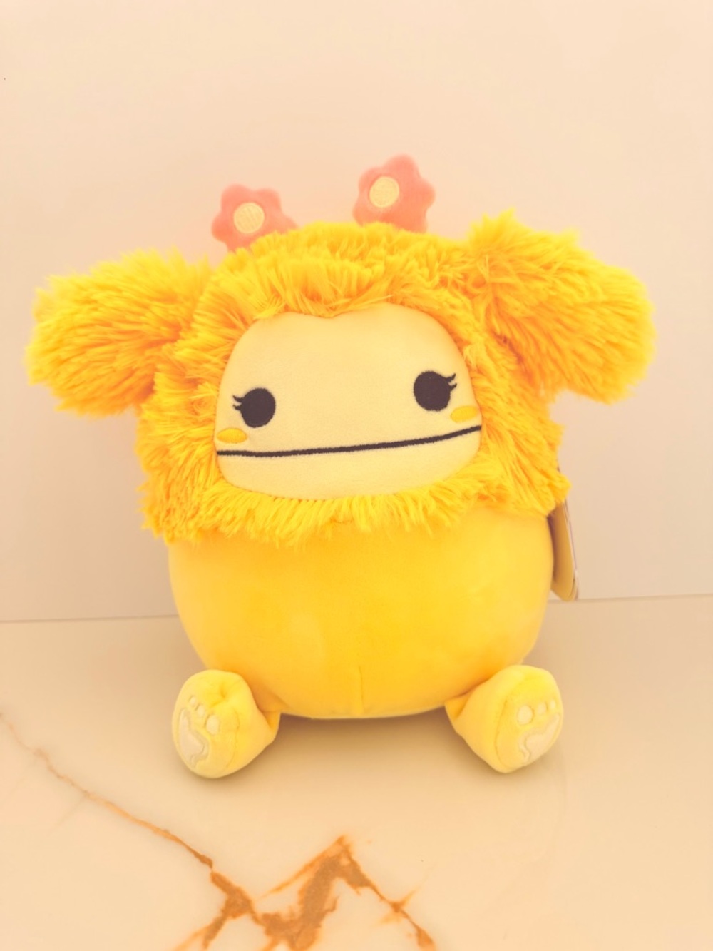 Original Squishmallows 8” Nomi The Yellow Bigfoot